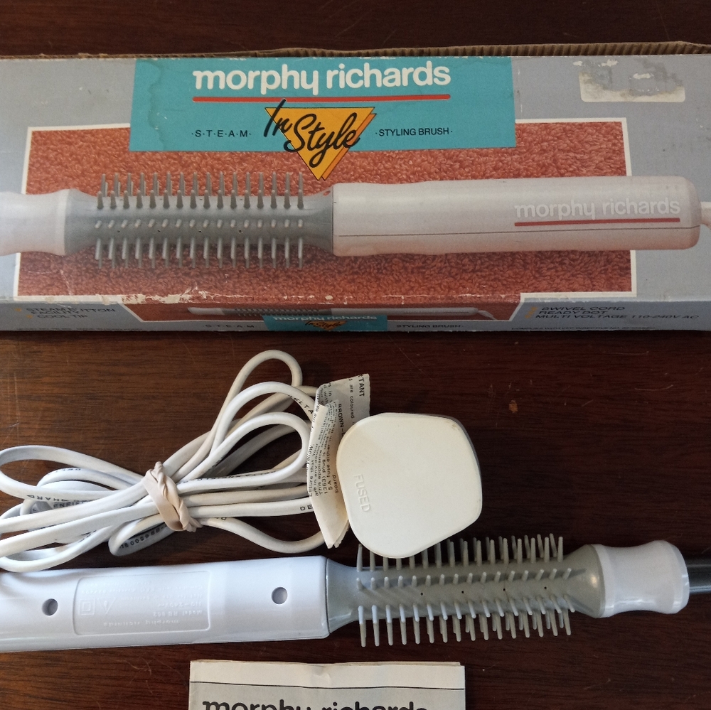 Morphy Richards Hot Curling Brush Steam Styling Brush Vintage NEW